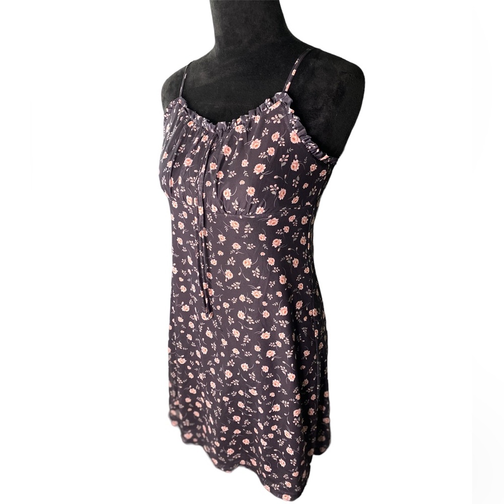 ULTRA FLIRT Floral Dress Size Small Color Black with Pink Flowers